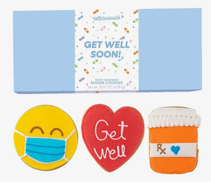 Get well soon hand crafted sugar cookies