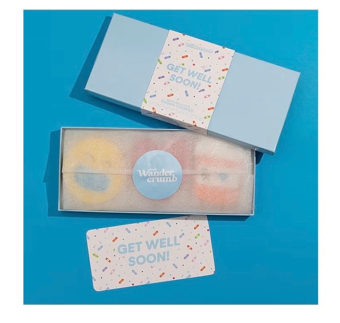 Get well soon hand crafted sugar cookies
